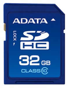 Карты памяти - A-DATA SDHC (Class 10) 32GB