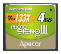Карты памяти - Apacer Photo Steno Pro III CF 133X 4GB