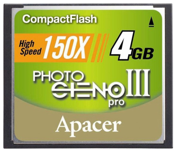 Карты памяти - Apacer Photo Steno Pro III CF 150X 4GB