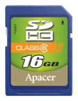Карты памяти - Apacer SDHC 16Gb Class 6