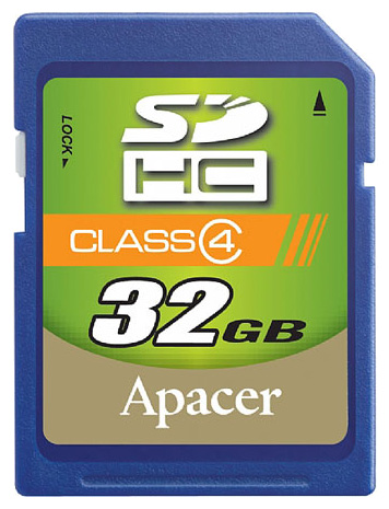Карты памяти - Apacer SDHC 32Gb Class 4