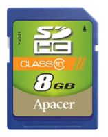Карты памяти - Apacer SDHC 8Gb Class 10