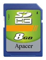 Карты памяти - Apacer SDHC 8Gb Class 4