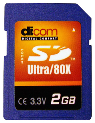 Карты памяти - Dicom Secure Digital Ultra Speed 80X 2GB