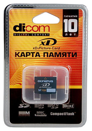 Карты памяти - Dicom XD-Picture Card 1Gb