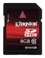 Карты памяти - Kingston SD10/8GB