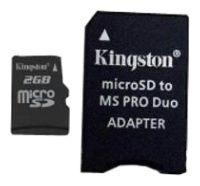 Карты памяти - Kingston SDC/2GB-MSADPRR