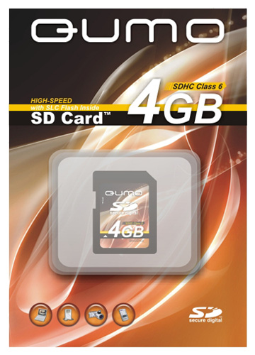 Карты памяти - QUMO SDHC Card 4Gb Class 6