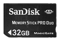 Карты памяти - Sandisk Memory Stick PRO Duo 32Gb