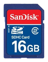 Карты памяти - Sandisk SDHC Card 16GB Class 2
