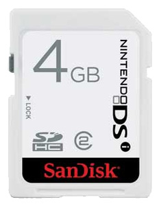 Карты памяти - Sandisk SDHC Nintendo DSi Class 2 4Gb