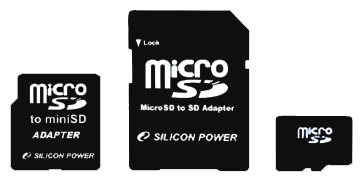 Карты памяти - Silicon Power microSD 1GB Dual Adaptor Pack