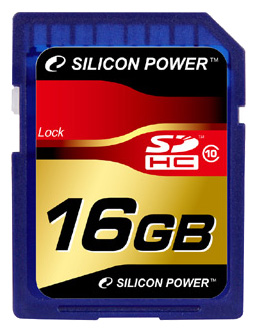 Карты памяти - Silicon Power SDHC Card 16GB Class 10