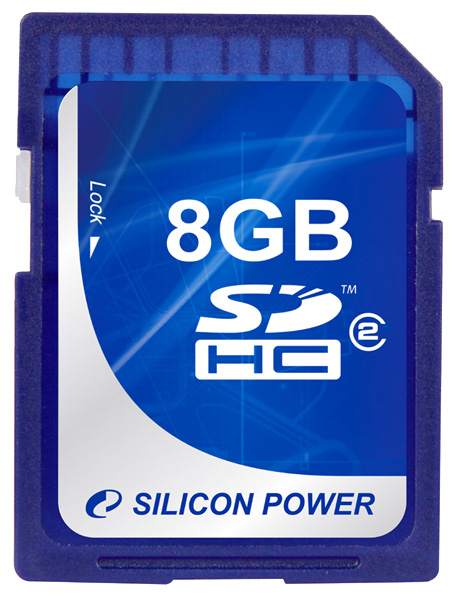Карты памяти - Silicon Power SDHC Card 8GB Class 2