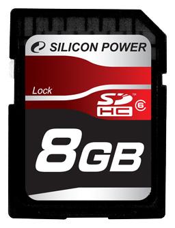 Карты памяти - Silicon Power SDHC Card 8GB Class 6