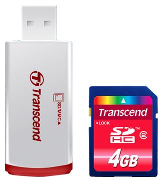 Карты памяти - Transcend TS4GSDHC2-P2