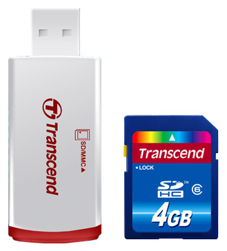 Карты памяти - Transcend TS4GSDHC6-P2