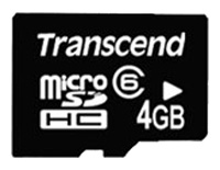 Карты памяти - Transcend TS4GUSDC6