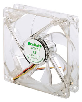 Кулеры и системы охлаждения - Exegate 9225M12B/Green LED