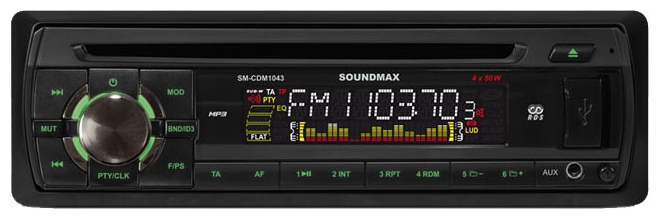 Автомагнитолы - SoundMAX SM-CDM1043