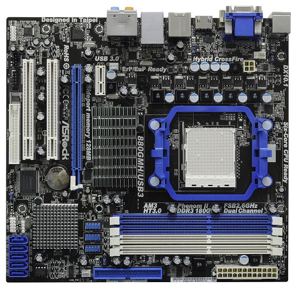 Материнские платы - ASRock 880GMH/USB3