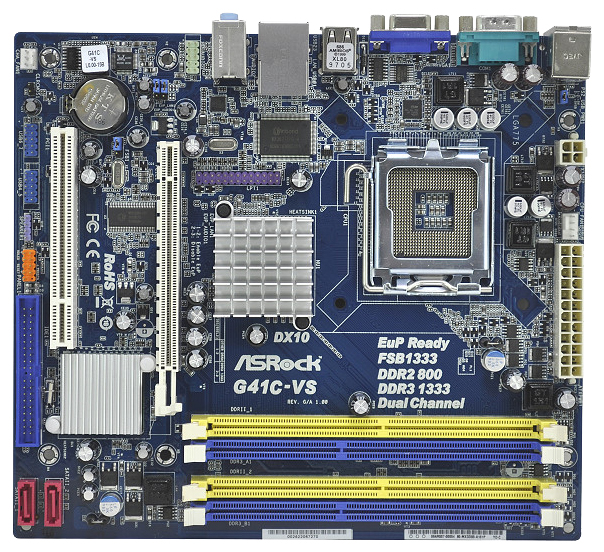 Материнские платы - ASRock G41C-VS