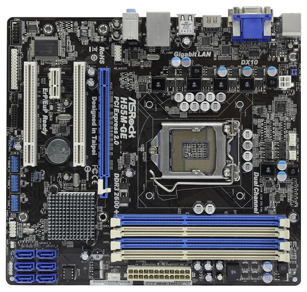 Материнские платы - ASRock H55M-GE
