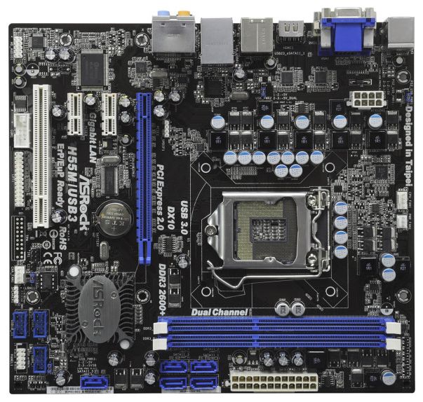 Материнские платы - ASRock H55M/USB3