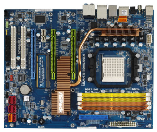 Материнские платы - ASRock K10N780SLIX3-WiFi