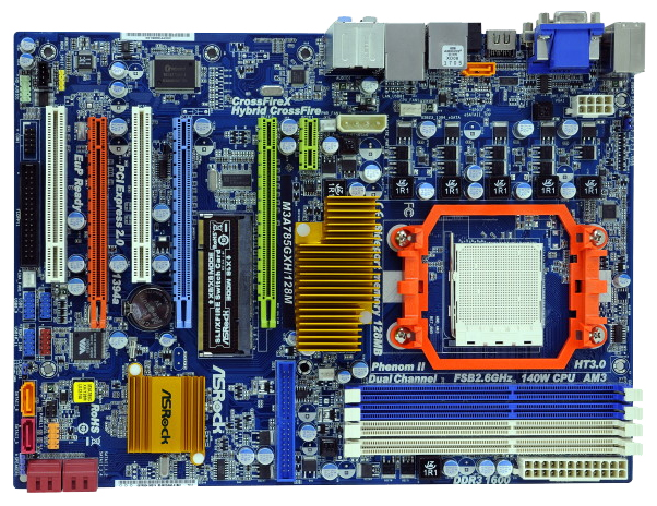 Материнские платы - ASRock M3A785GXH/128M