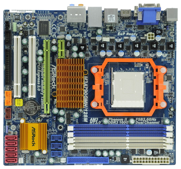 Материнские платы - ASRock M3A790GMH/128M