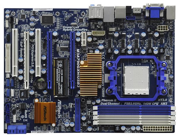 Материнские платы - ASRock M3A790GXH/USB3