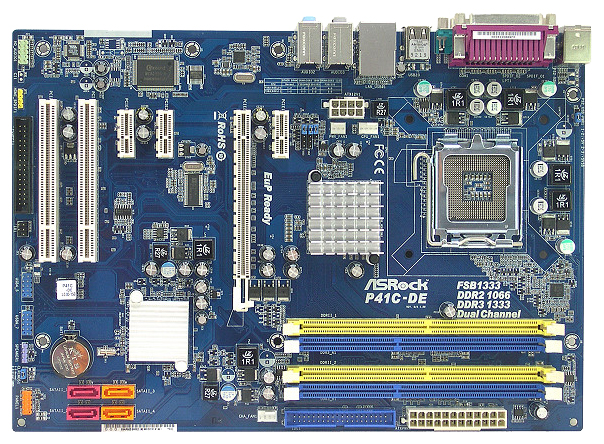 Материнские платы - ASRock P41C-DE