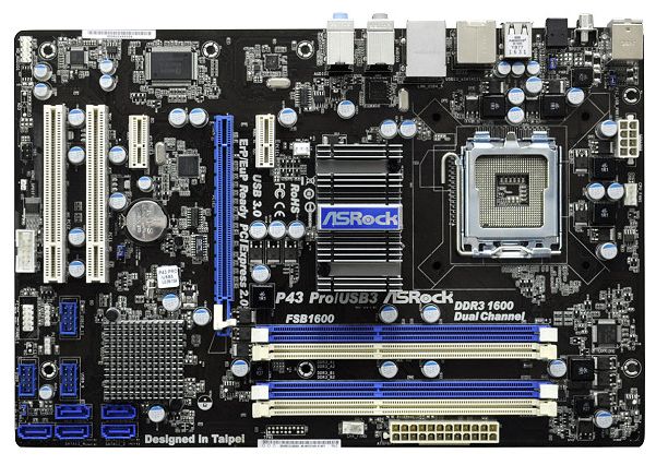 Материнские платы - ASRock P43 Pro/USB3