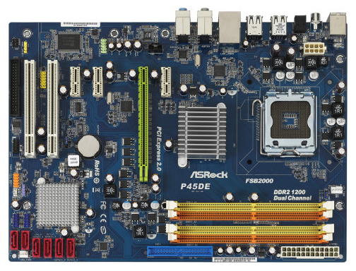Материнские платы - ASRock P45DE