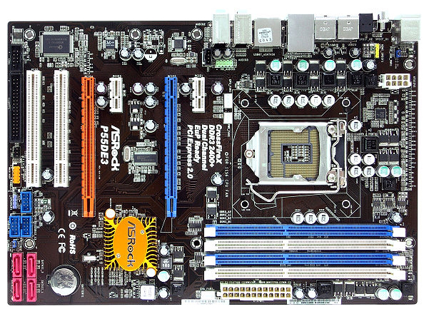 Материнские платы - ASRock P55DE3