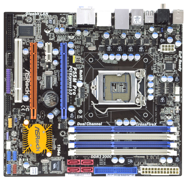 Материнские платы - ASRock P55M Pro