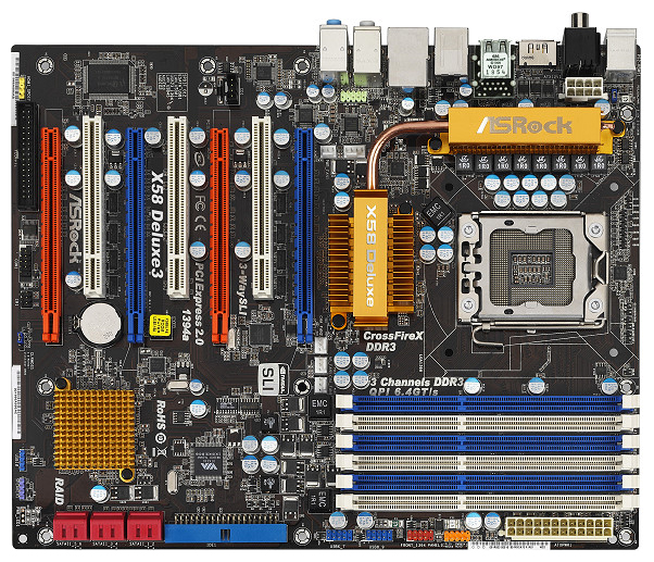 Материнские платы - ASRock X58 Deluxe3