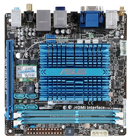 Материнские платы - Asus AT3IONT-I DELUXE