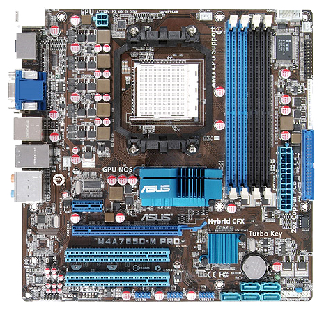 Материнские платы - Asus M4A785D-M PRO