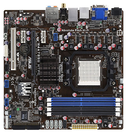 Материнские платы - Asus M4A785G HTPC