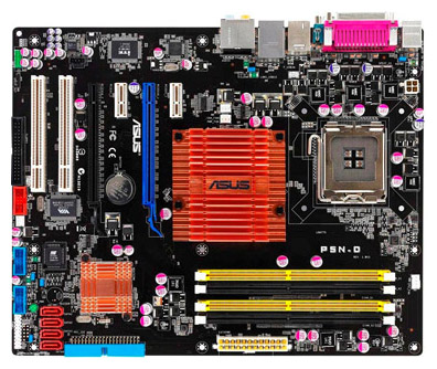 Материнские платы - Asus P5N-D