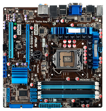 Материнские платы - Asus P7H55D-M EVO