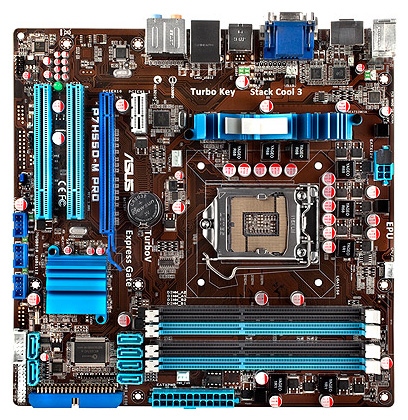 Материнские платы - Asus P7H55D-M PRO