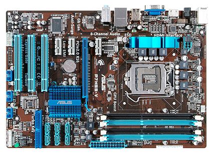 Материнские платы - Asus P7H55-V
