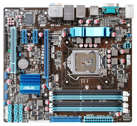 Материнские платы - Asus P7P55-M