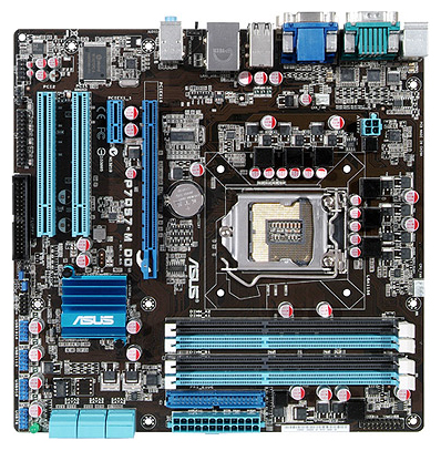 Материнские платы - Asus P7Q57-M DO
