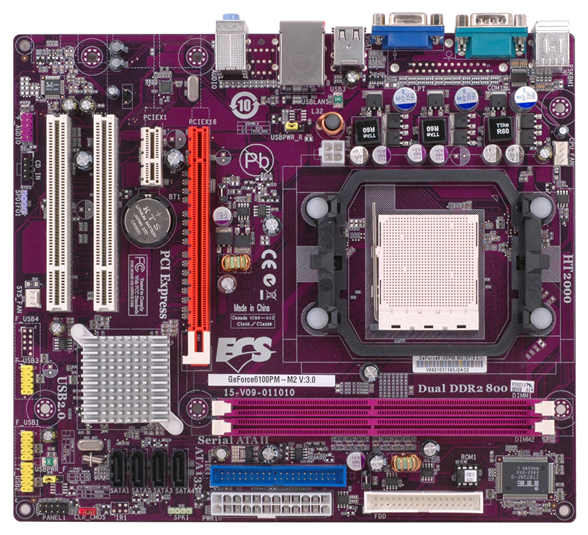 Материнские платы - ECS GeForce6100PM-M2 (V3.0)