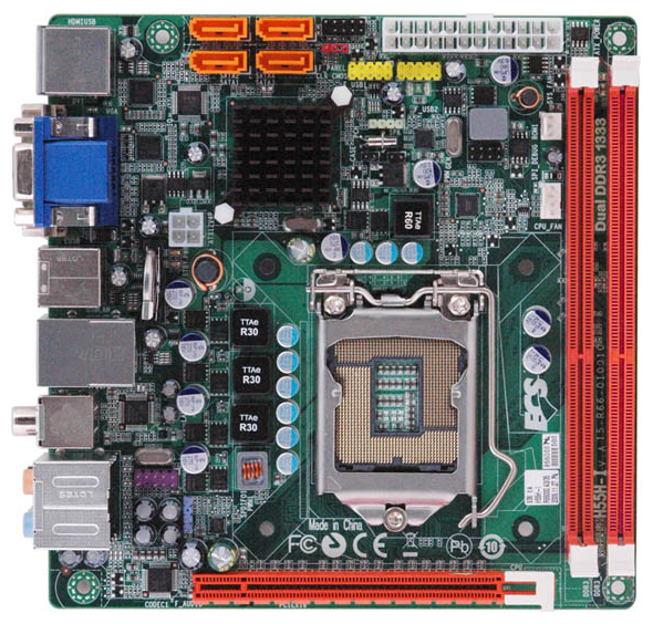 Материнские платы - ECS H55H-I (V1.0)