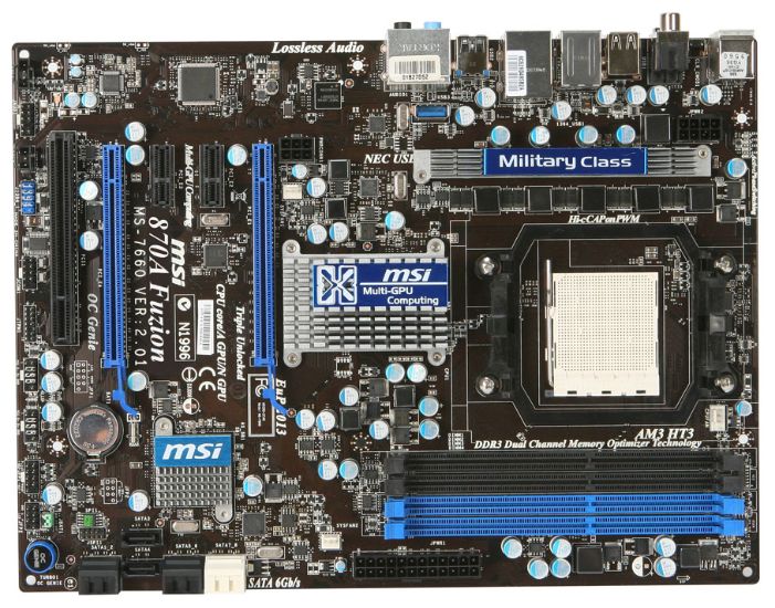 Материнские платы - MSI 870A Fuzion